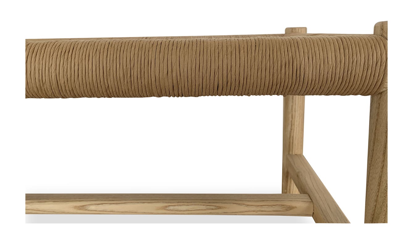 lifestyle view of Hawthorn Bench Small Natural luxury Bench
