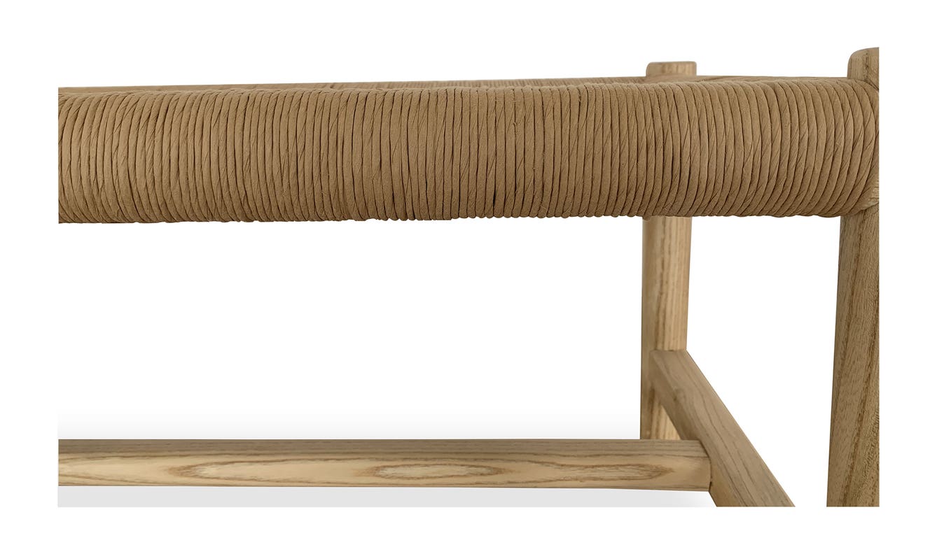 lifestyle view of Hawthorn Bench Large Natural luxury Bench