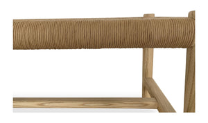 lifestyle view of Hawthorn Bench Large Natural luxury Bench