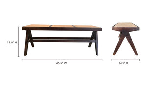 Takashi Bench Dark Brown