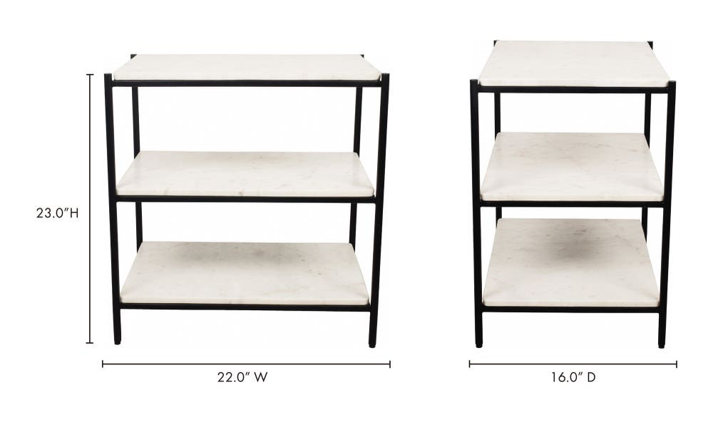 lifestyle view of Trine Nightstand luxury Nightstand