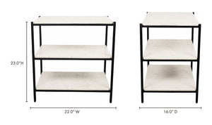 lifestyle view of Trine Nightstand luxury Nightstand