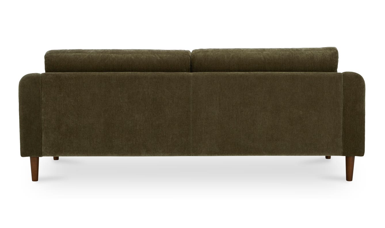 detail view of Quinn Sofa Cedar Green luxury Sofa
