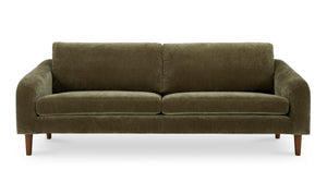 front view of Quinn Sofa Cedar Green luxury Sofa