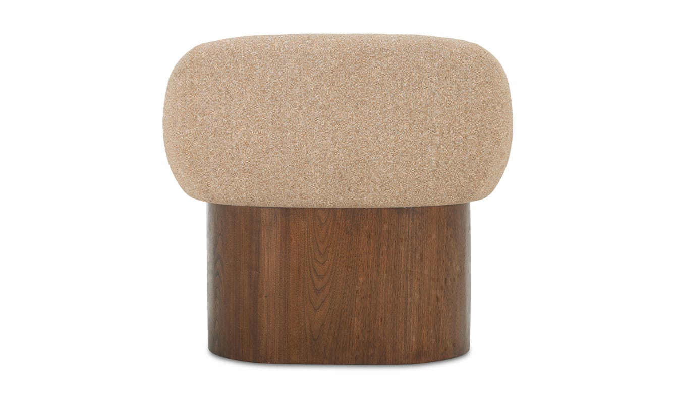 lifestyle view of Otto Accent Chair Flecked Tan luxury Chair