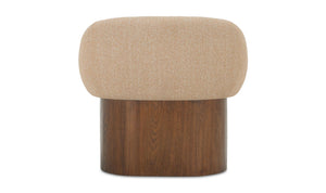 lifestyle view of Otto Accent Chair Flecked Tan luxury Chair