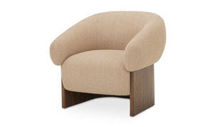 lifestyle view of Otto Accent Chair Flecked Tan luxury Chair