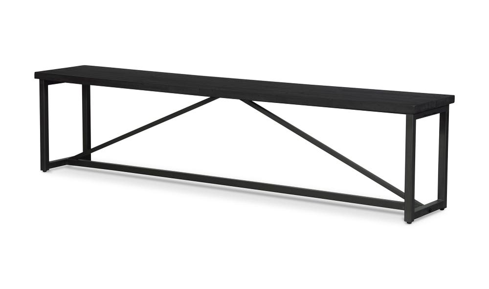 detail view of Sierra Bench Black luxury Bench