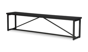 detail view of Sierra Bench Black luxury Bench