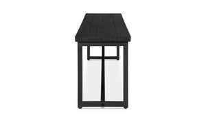 lifestyle view of Sierra Bench Black luxury Bench