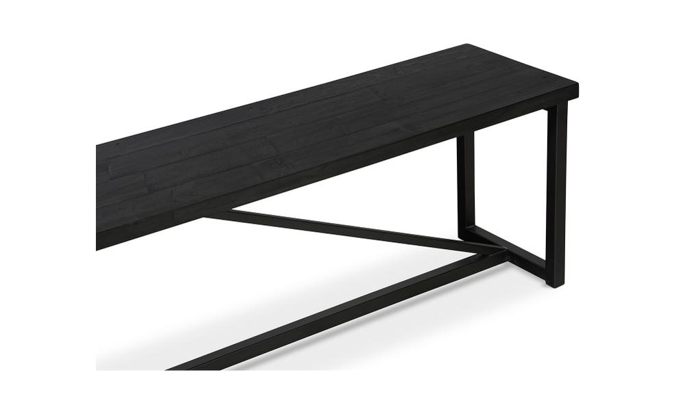 lifestyle view of Sierra Bench Black luxury Bench