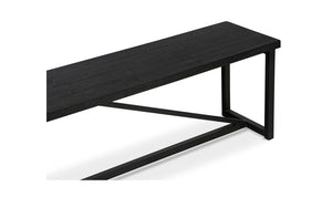 lifestyle view of Sierra Bench Black luxury Bench