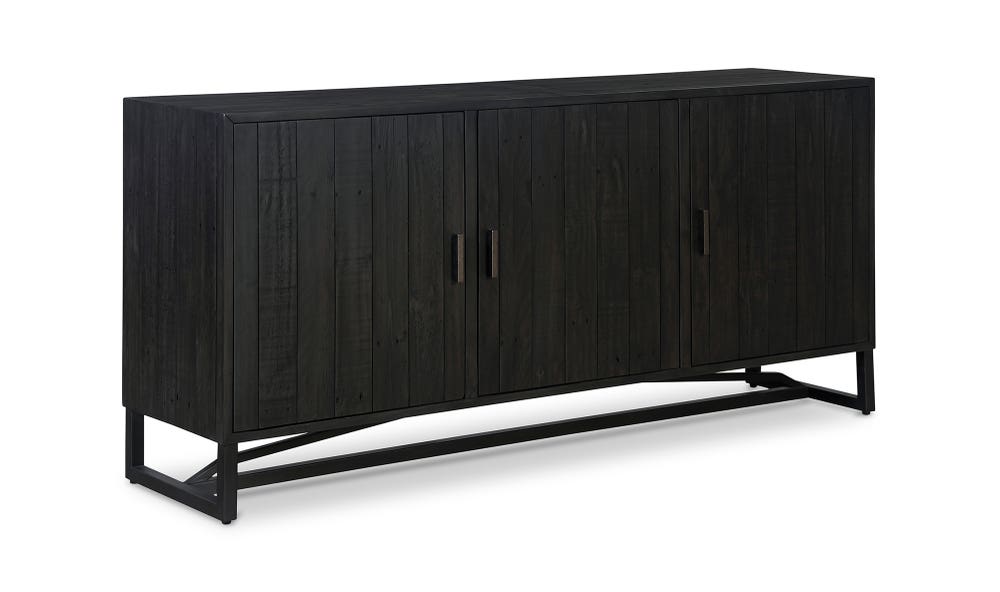 detail view of Sierra Sideboard Black luxury Sideboard