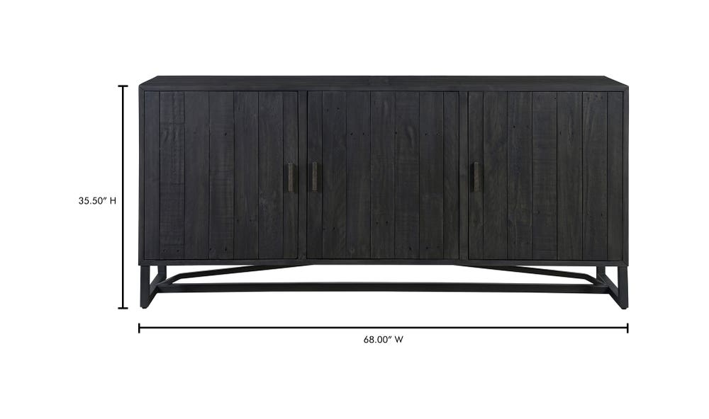 lifestyle view of Sierra Sideboard Black luxury Sideboard