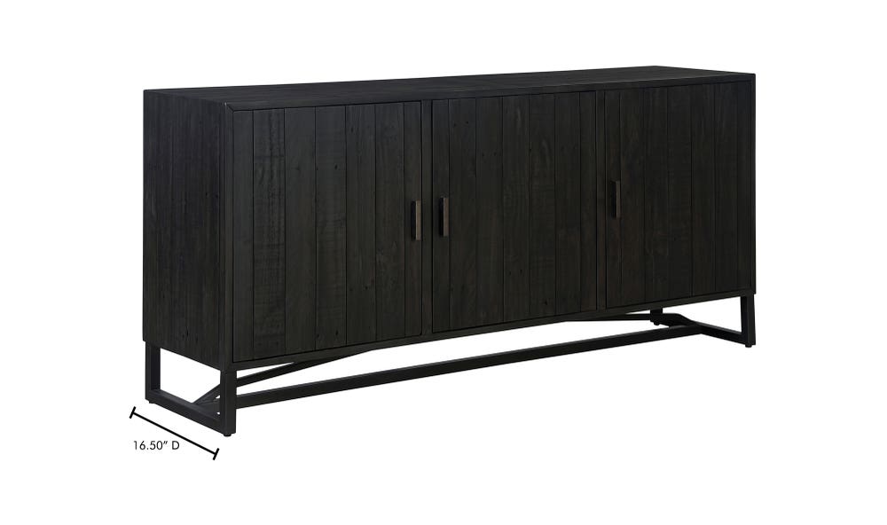lifestyle view of Sierra Sideboard Black luxury Sideboard