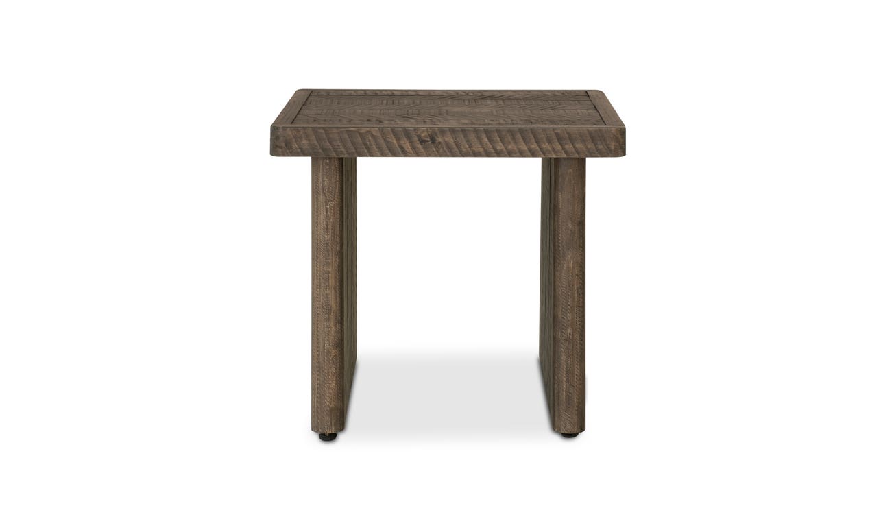 front view of Monterey End Table Light Grey luxury End Table