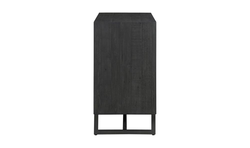 lifestyle view of Sierra 2 Door Cabinet Black luxury Storage Cabinets & Locker