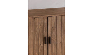 side view of Sierra 2 Door Cabinet Natural luxury Storage Cabinets & Locker