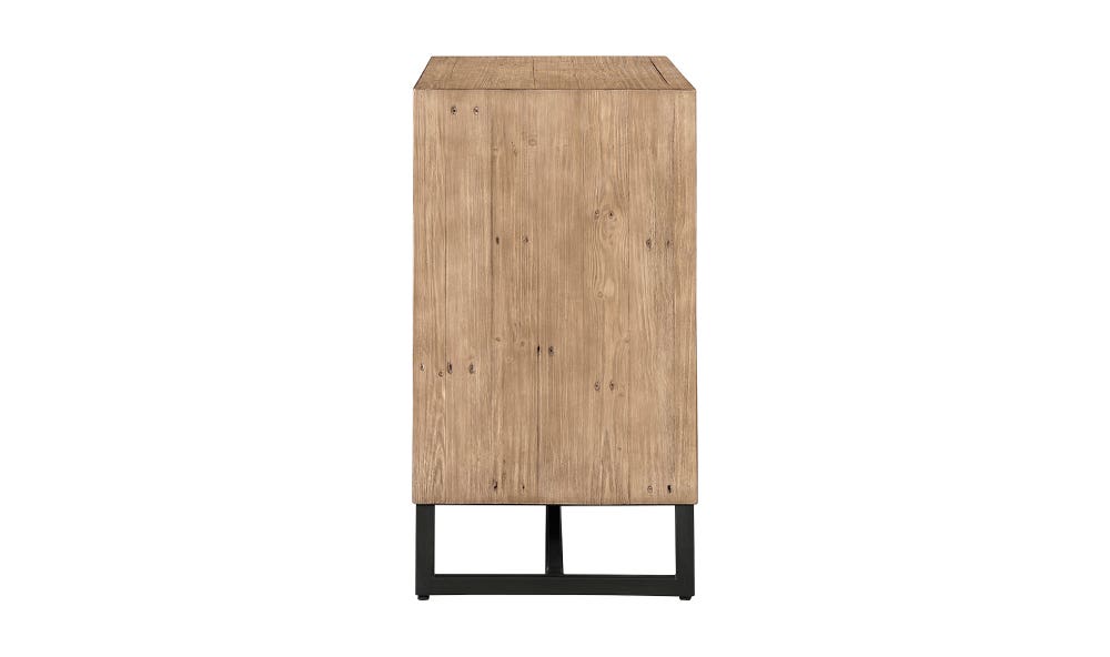 lifestyle view of Sierra 2 Door Cabinet Natural luxury Storage Cabinets & Locker