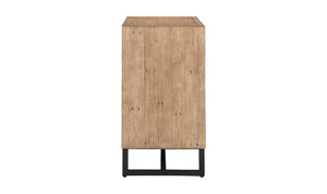 lifestyle view of Sierra 2 Door Cabinet Natural luxury Storage Cabinets & Locker