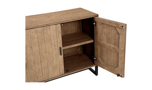 lifestyle view of Sierra 2 Door Cabinet Natural luxury Storage Cabinets & Locker