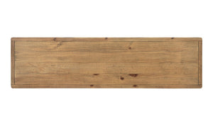 lifestyle view of Monterey Console Table Rustic Blonde luxury Console Table