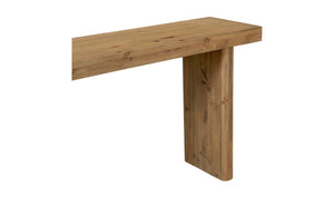 lifestyle view of Monterey Console Table Rustic Blonde luxury Console Table