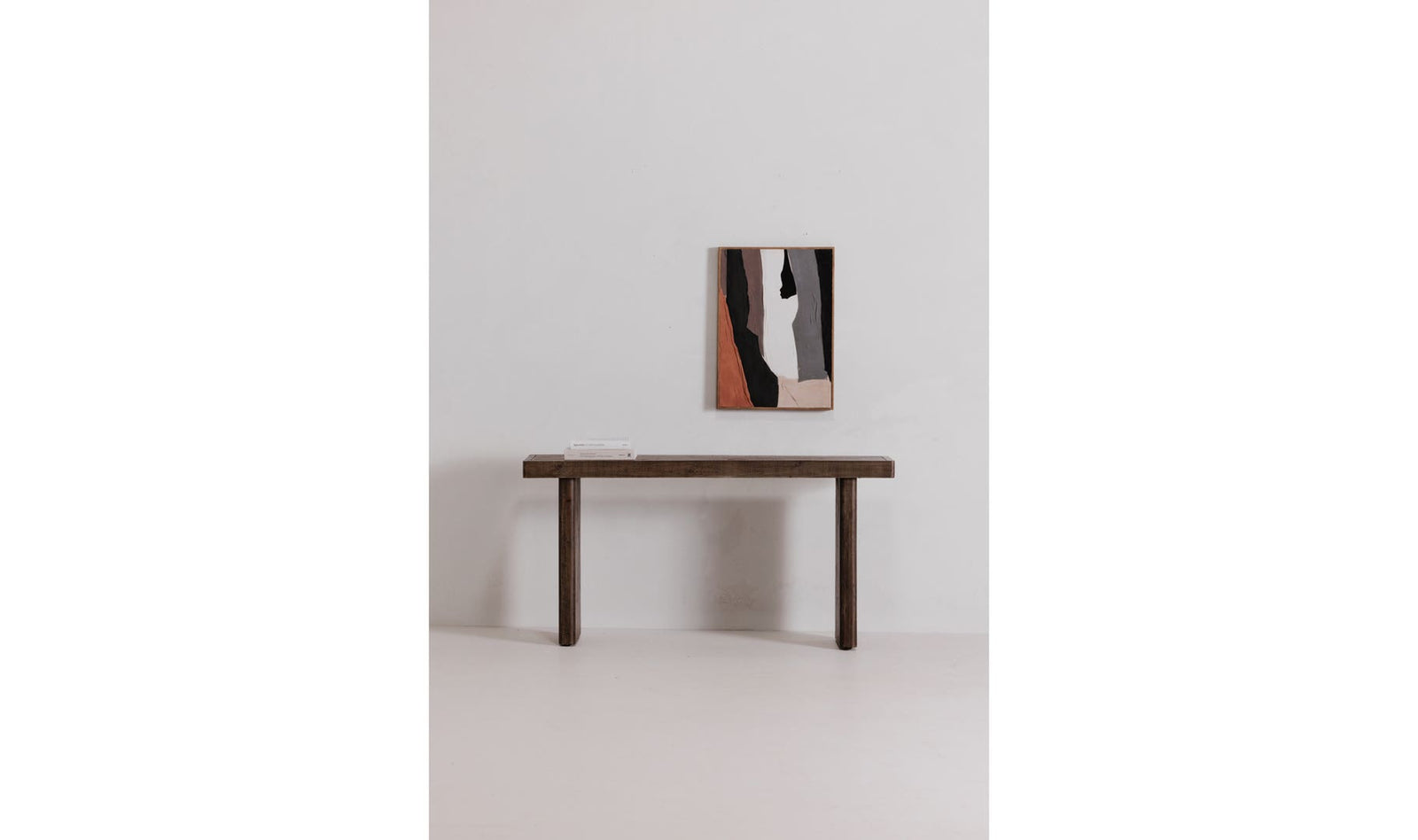 front view of Monterey Console Table Aged Brown luxury Coffee Table