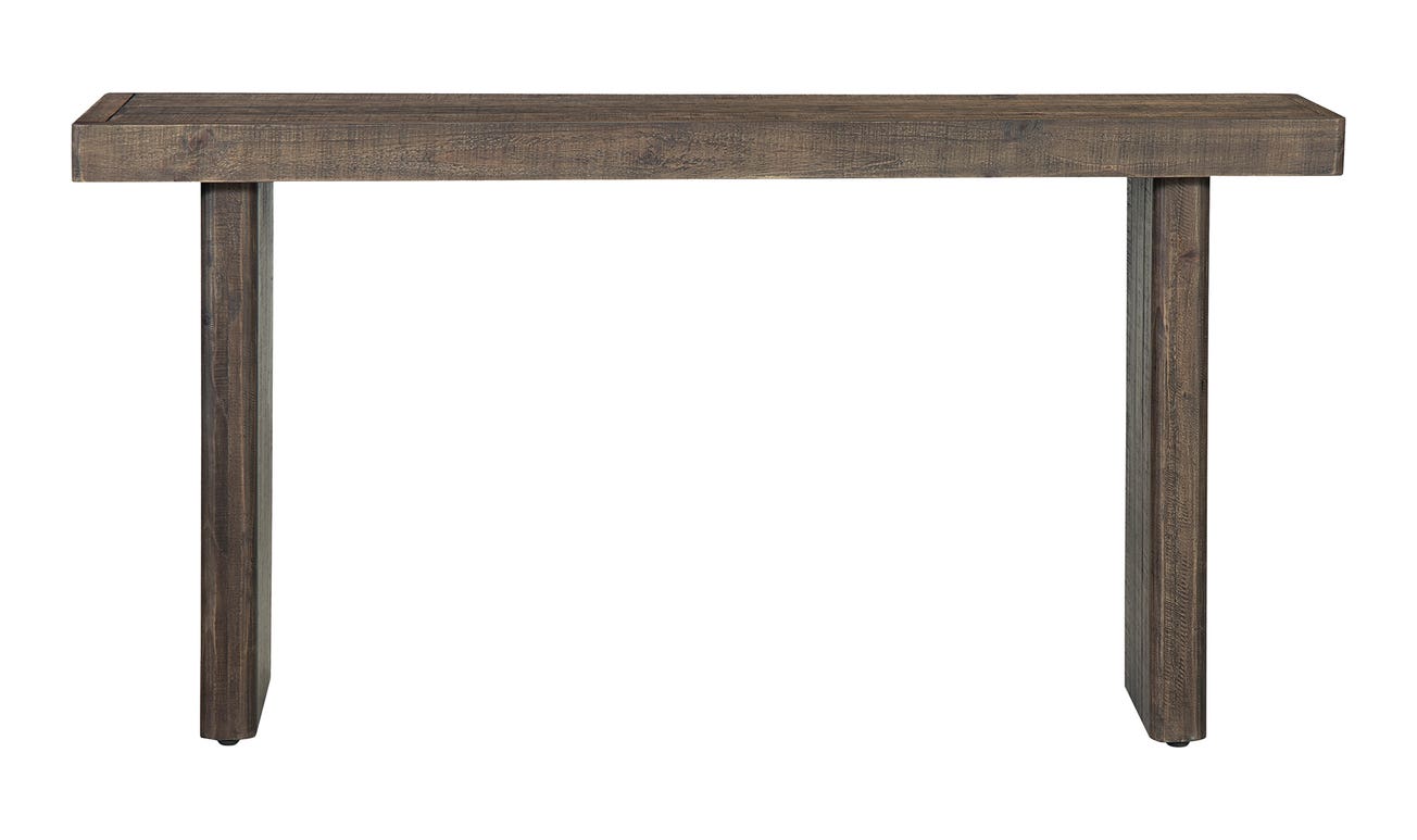 front view of Monterey Console Table Aged Brown luxury Coffee Table