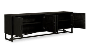 detail view of Sierra Media Unit Black luxury Entertainment Centers & TV Stand