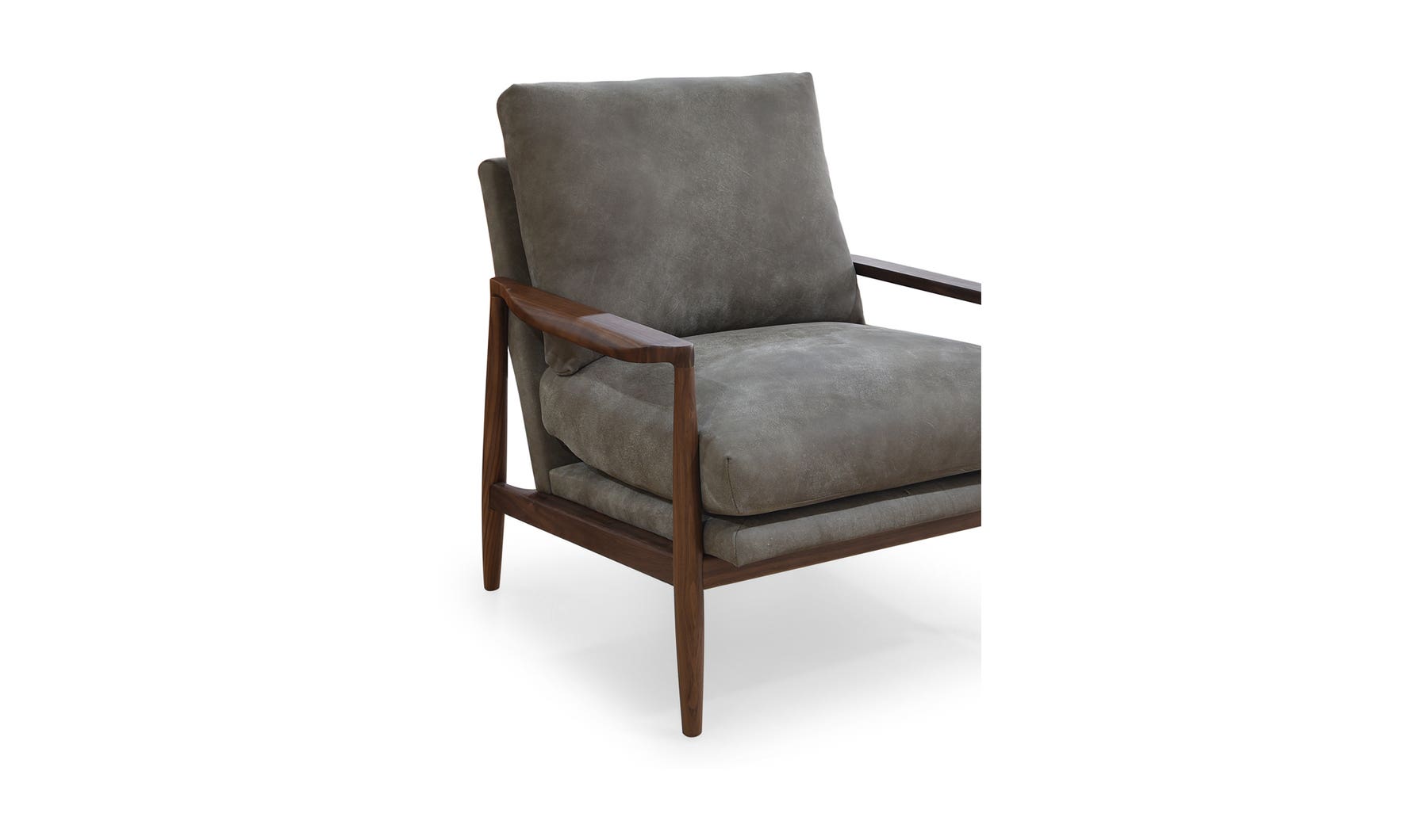 lifestyle view of Arturo Accent Chair Brown luxury Chair