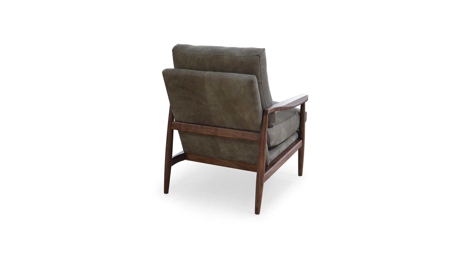 side view of Arturo Accent Chair Brown luxury Chair