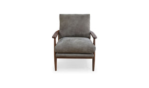 front view of Arturo Accent Chair Brown luxury Chair