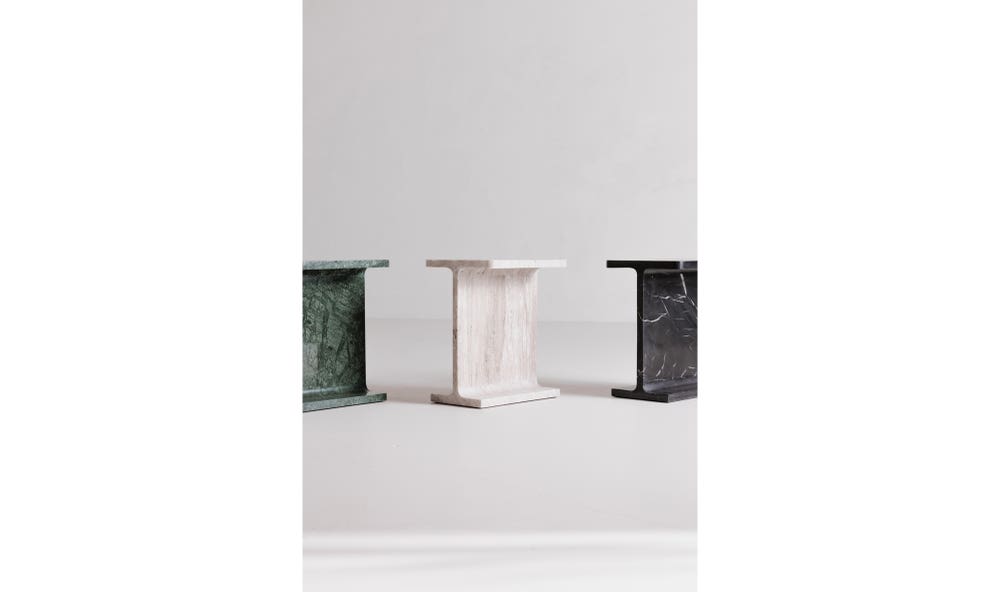 side view of Tullia Accent Table Black luxury Accent Table