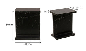 lifestyle view of Tullia Accent Table Black luxury Accent Table