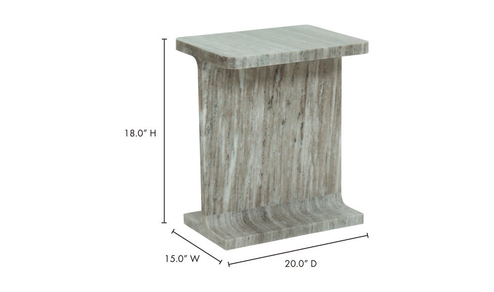 lifestyle view of Tullia Accent Table Taupe luxury Accent Table