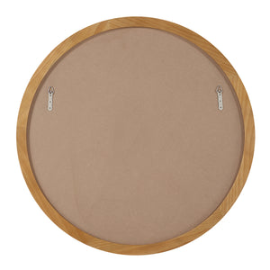 Back view of Canna mirror showing the wooden frame and mounting hardware.