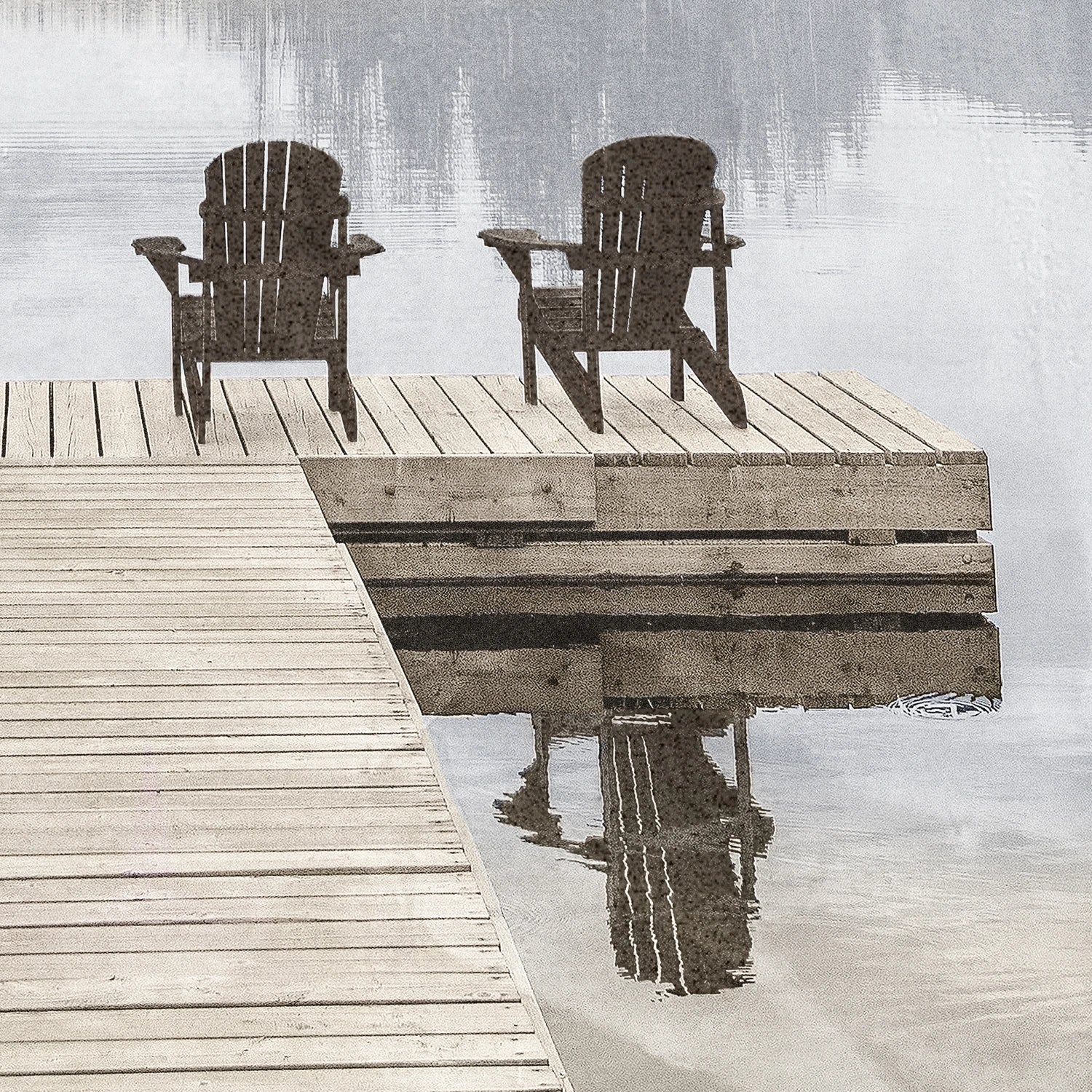 side view of Idyllic Lake luxury Artwork