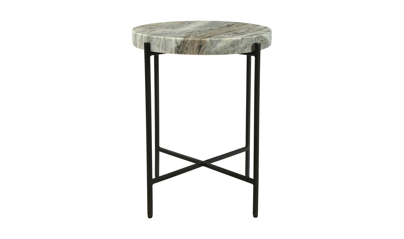 front view of Cirque Accent Table Light Brown luxury End Table