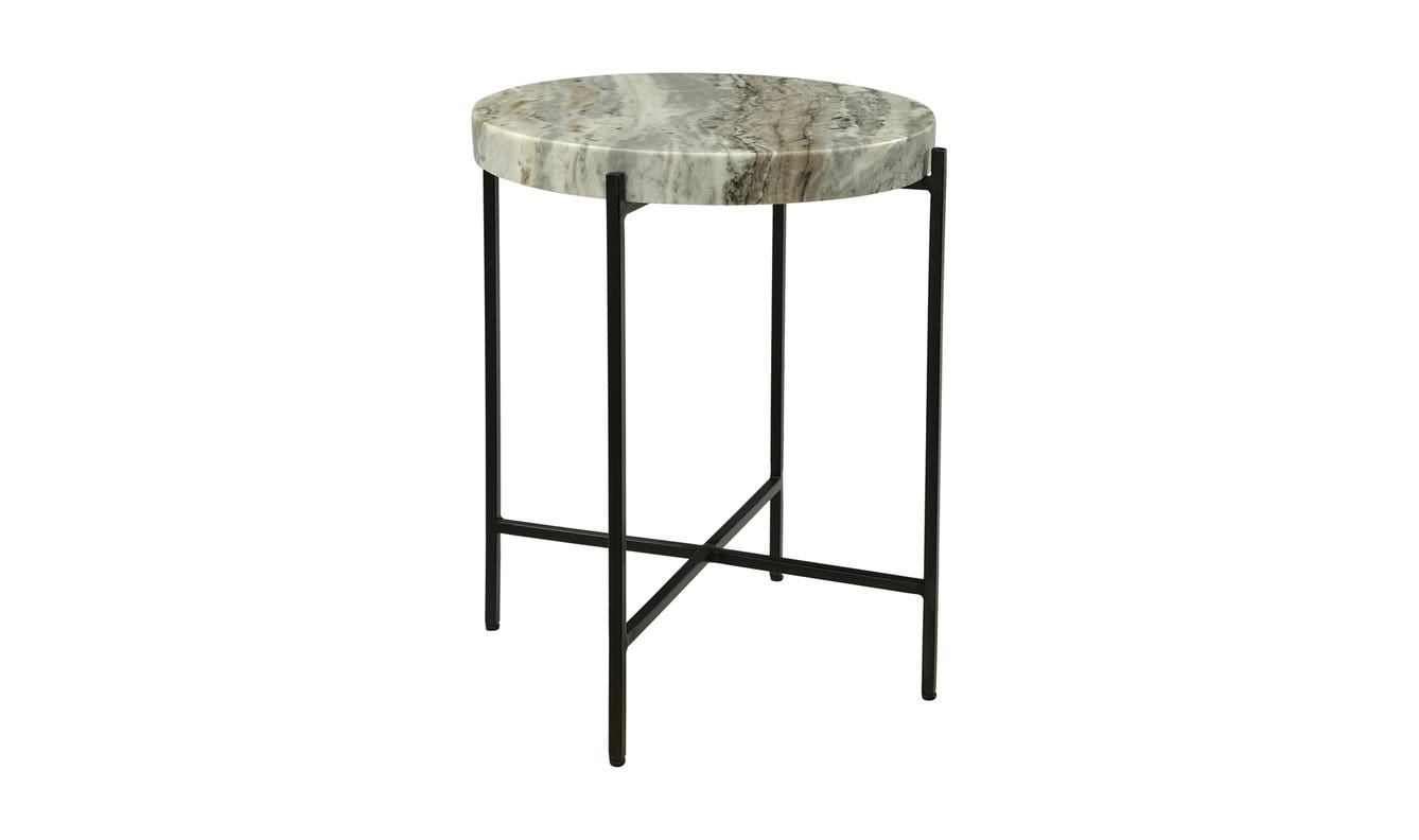 front view of Cirque Accent Table Light Brown luxury End Table