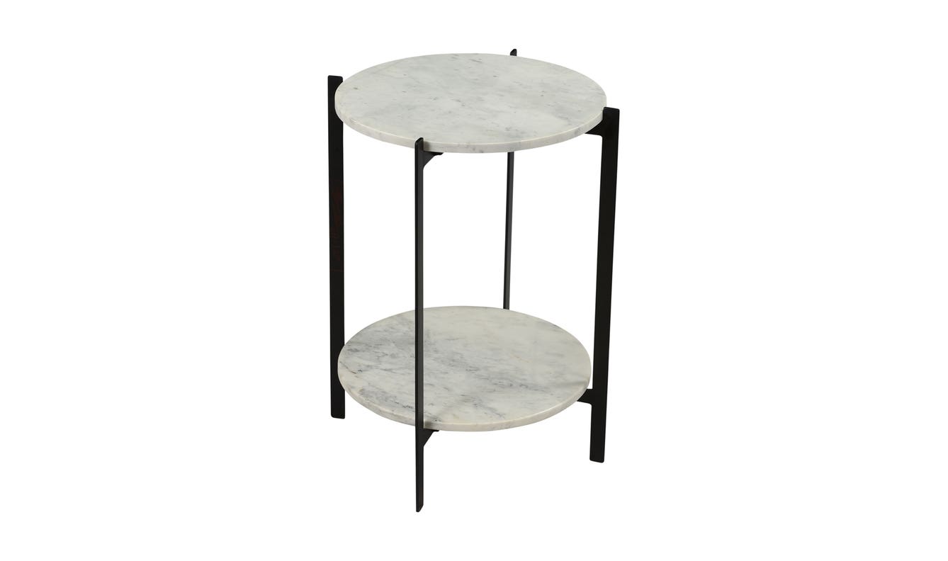 detail view of Melanie Accent Table White luxury End Table