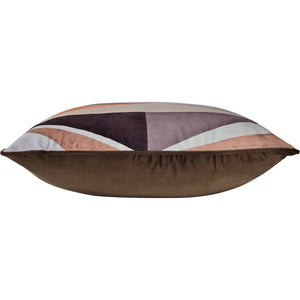 Michel Indoor Pillow viewed from the side, showing its plush texture and geometric design.