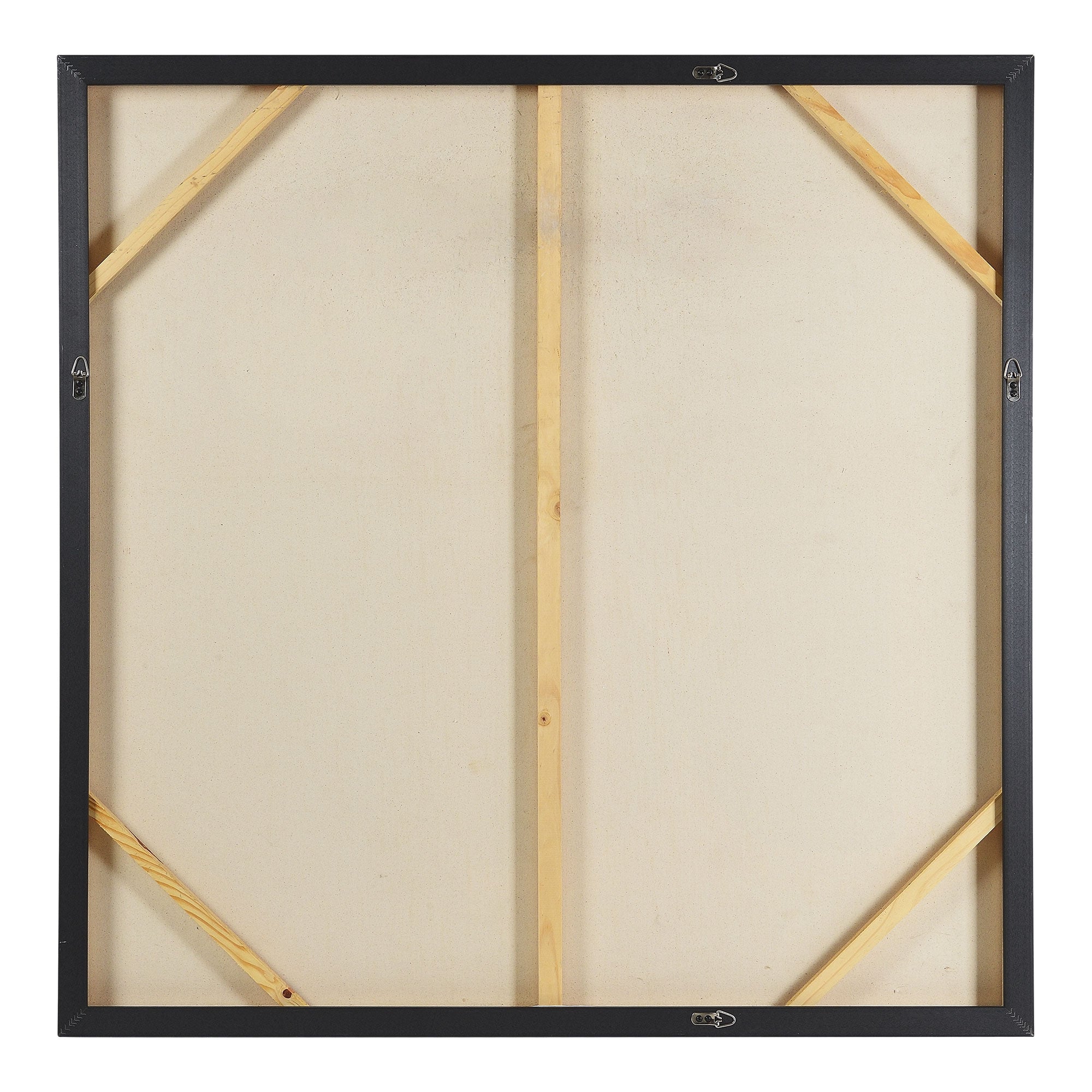 Back view of Marron canvas art showing the frame and support structure.