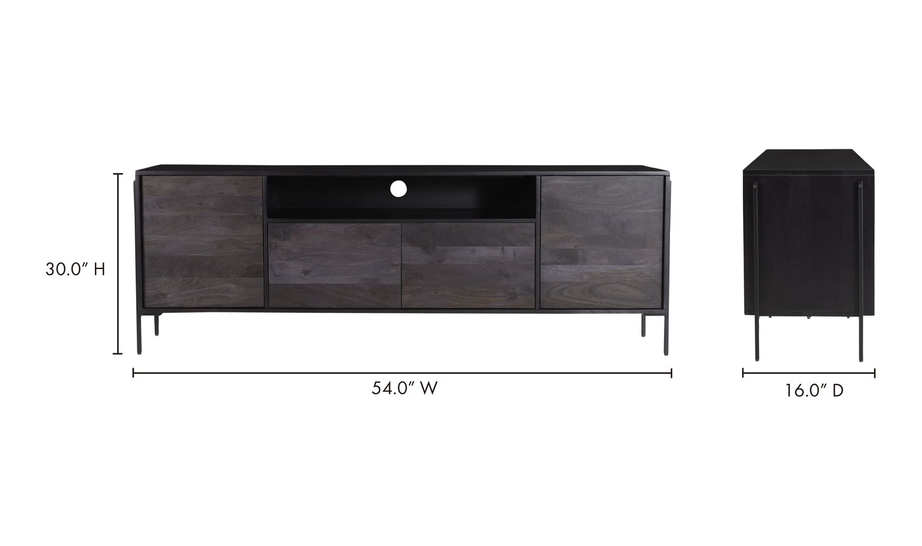 Tobin Entertainment Unit Charcoal