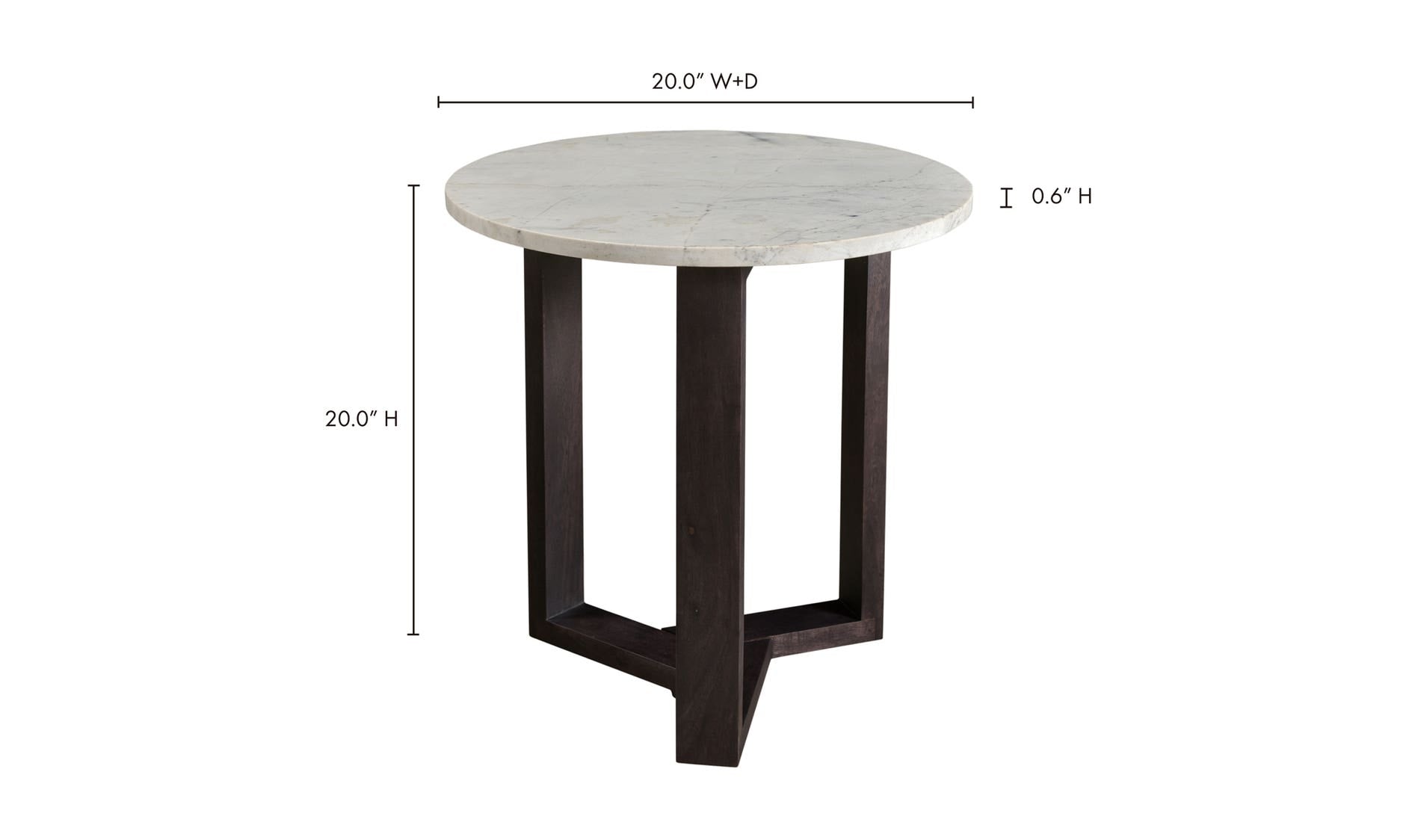 Jinxx Side Table Charcoal Grey