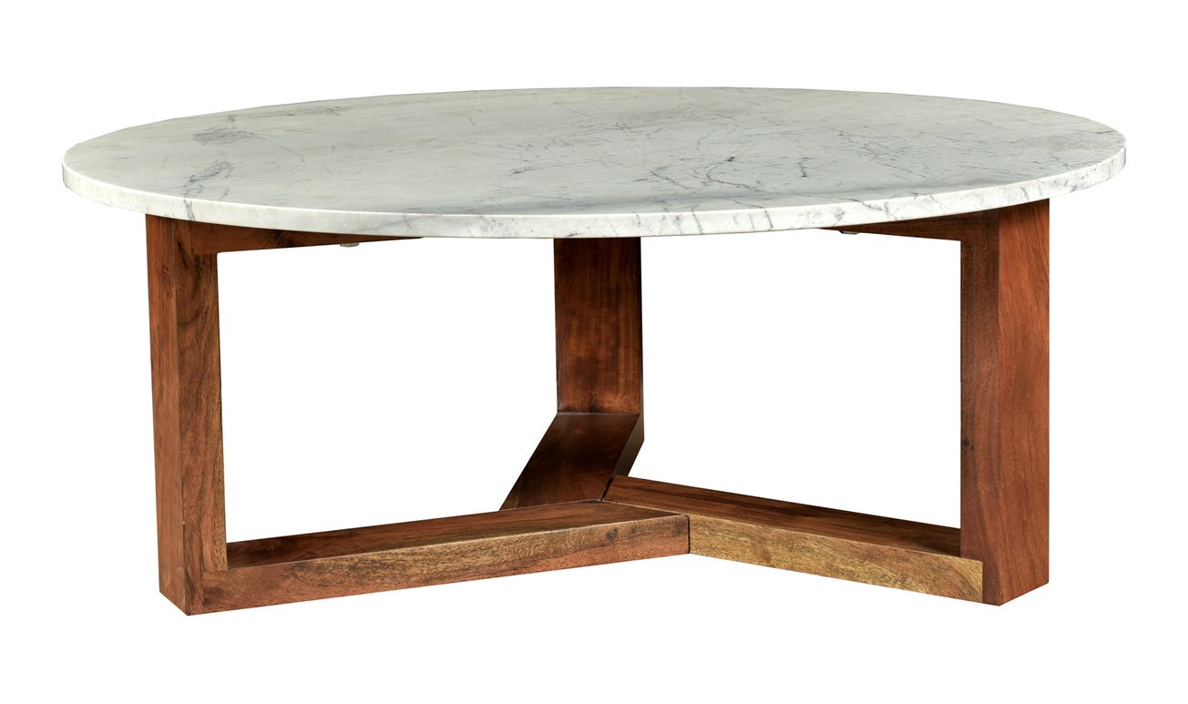 front view of Jinxx Coffee Table White luxury Coffee Table