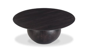 detail view of Bradbury Coffee Table Blackened Acacia luxury Coffee Table