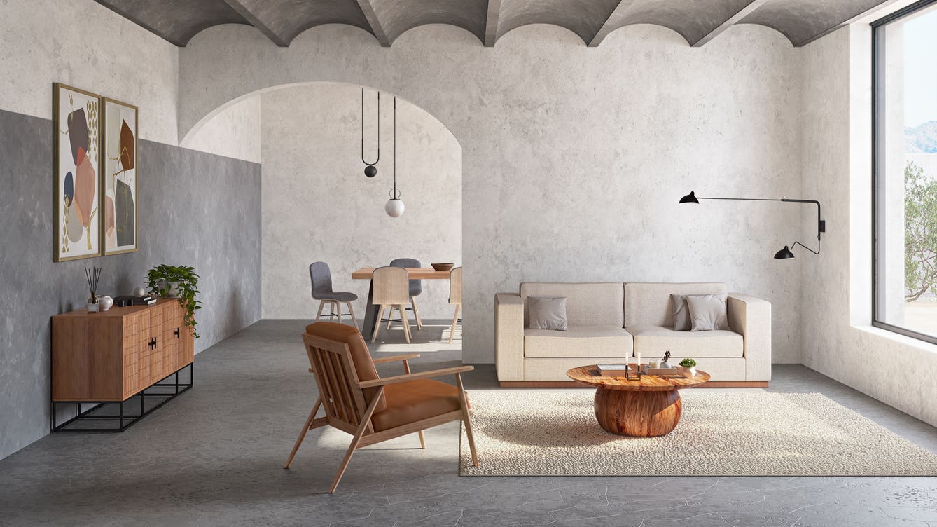 front view of Bradbury Coffee Table Natural luxury Coffee Table