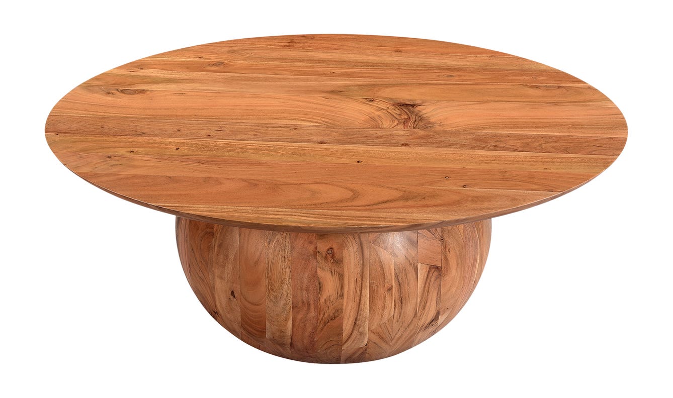 detail view of Bradbury Coffee Table Natural Acacia luxury Coffee Table