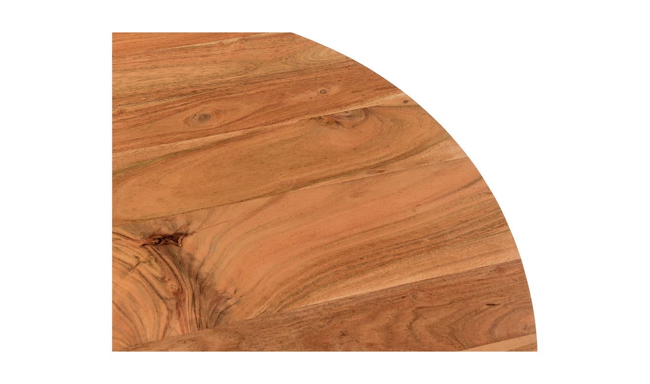 lifestyle view of Bradbury Coffee Table Natural Acacia luxury Coffee Table
